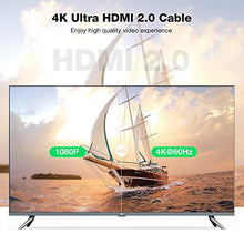 Carica l'immagine nel visualizzatore di Gallery, Cavo HDMI 4k Ultra HD [2m],Cavi 2.0 alta velocità Supporta Ethernet 2m