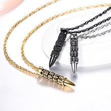 Carica l'immagine nel visualizzatore di Gallery, PROSTEEL Halloween Collana Pendente Cindolo Gotico Scheletro 1. Argento - Ilgrandebazar