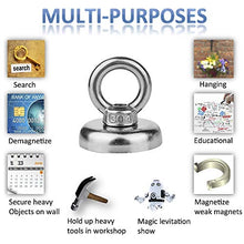 Carica l'immagine nel visualizzatore di Gallery, Magneti al Neodimio da Pesca N52 Super Strong Magnet con N32mm(32KG) - Ilgrandebazar
