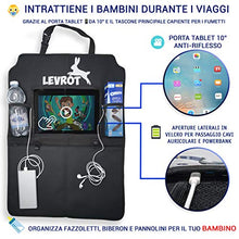Carica l'immagine nel visualizzatore di Gallery, Levrot Set Proteggi Sedili Auto Bambini - Organizer con Tasca per Tablet e... - Ilgrandebazar