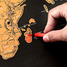 Carica l'immagine nel visualizzatore di Gallery, CAMWAY Mappa del Mondo da Grattare,Scratch Map World Extra Large 82X59...
