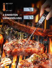 Carica l'immagine nel visualizzatore di Gallery, Habor, Termometro Digitale da Cucina con 5,9" Sonda, Display LED &amp; 1Pack - Ilgrandebazar