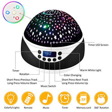 Carica l'immagine nel visualizzatore di Gallery, Shayson Lampada Proiettore Stelle Luce Notturna LED di...