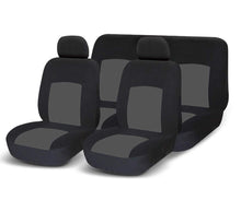 Carica l'immagine nel visualizzatore di Gallery, RebecaShop COPRISEDILI UNIVERSALI per Auto Kit Anteriore E Grigio / nero