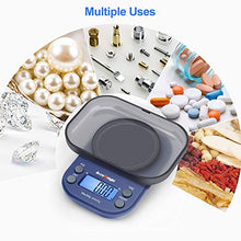 Carica l'immagine nel visualizzatore di Gallery, ACCUWEIGHT 255 Mini Bilancia di Precisione Digitale per Cucina 300g/0.01g