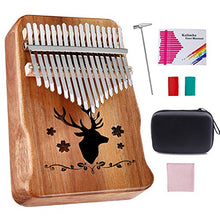 Carica l'immagine nel visualizzatore di Gallery, Kalimba Thumb Piano 17 tasti, Topnaca Finger Con Istruzioni, Mbira... - Ilgrandebazar