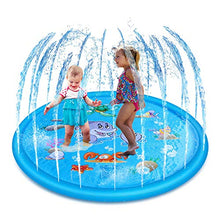 Carica l'immagine nel visualizzatore di Gallery, Funny House Tappetino Gioco d'Acqua, 170CM Splash Play Mat di Spruzzi...