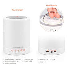 Carica l'immagine nel visualizzatore di Gallery, Lampada Altoparlante Bluetooth, ELEPOWSTAR da Comodino Touch Bianco - Ilgrandebazar