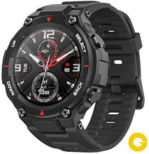 Carica l'immagine nel visualizzatore di Gallery, Amazfit T-Rex - Smartwatch sportivo – 20 giorni a batteria, 12 Nero