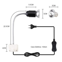 Carica l'immagine nel visualizzatore di Gallery, GOLDGE Tartaruga Illuminazione, 50W Basking Lampada Alogena Calore... - Ilgrandebazar