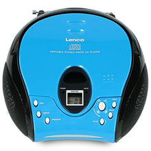 Carica l'immagine nel visualizzatore di Gallery, Lenco SCD-24 Stereo Boombox, Radio FM, CD-Player, Blu/Nero