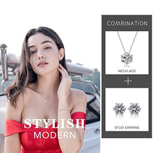 Carica l'immagine nel visualizzatore di Gallery, Caiery 925 Sterling Collana e Orecchini da Donna, in Argento, con Round - Ilgrandebazar