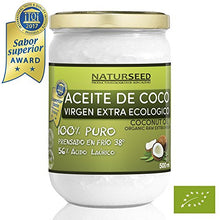 Carica l'immagine nel visualizzatore di Gallery, Naturseed , Olio Di Cocco Extra Vergine da 500 ml , Cibo biologico, GRATIS...