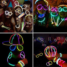 Carica l'immagine nel visualizzatore di Gallery, Josechan Glow Sticks, 200 PCS 8'' Bagliore colorato bastoni Bulk e 200 Pcs - Ilgrandebazar