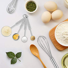 Carica l'immagine nel visualizzatore di Gallery, Set di 4 Frusta a Mano,Rusta da Cucina in Acciaio Inossidabile Frusta...
