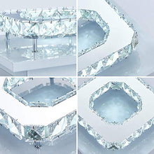 Carica l'immagine nel visualizzatore di Gallery, Plafoniera Lampada cristallo lampada da soffitto acciaio inossidabile LED...