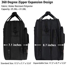 Carica l'immagine nel visualizzatore di Gallery, Taygeer Borsa da 17 pollici per laptop, borsa Messenger espandibile per...