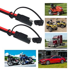 Carica l'immagine nel visualizzatore di Gallery, KUNCAN Cavo SAE 3FT, di prolunga to SAE, 10AWG 2 Pin, con Cavo... - Ilgrandebazar