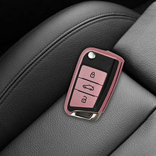 Carica l'immagine nel visualizzatore di Gallery, kwmobile Cover Copri-Chiave Compatibile oro rosa brillante / nero