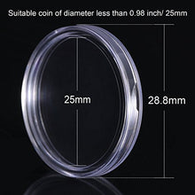 Carica l'immagine nel visualizzatore di Gallery, Hicarer 25 mm Capsule di Monete Trasparente Rotondo Portamonete in Plastica... - Ilgrandebazar