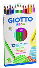 Carica l'immagine nel visualizzatore di Gallery, Giotto 225600 - Mega Astuccio 12 Maxi Pastelloni Colorati - Ilgrandebazar