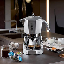 Carica l'immagine nel visualizzatore di Gallery, Bialetti Mokona Silver, Macchina Caffè Espresso, Sistema Aperto (per Argento - Ilgrandebazar