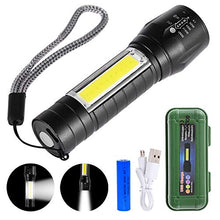 Carica l'immagine nel visualizzatore di Gallery, GOLDGE Mini Torcia Elettrica, Portatile LED con Luce Laterale della...