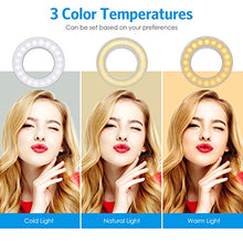 Carica l'immagine nel visualizzatore di Gallery, Criacr Luce per Selfie, Cellulare con ad Anello, 40 LED + 2 Pezzi