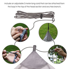 Carica l'immagine nel visualizzatore di Gallery, Dimples Excel Mosquito - Rete per letto singolo da campeggio, 250 Grigio.