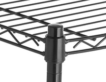 Carica l'immagine nel visualizzatore di Gallery, AmazonBasics - Scaffalatura a 4 ripiani, su rotelle, Nero - Ilgrandebazar