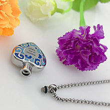 Carica l'immagine nel visualizzatore di Gallery, Collana con urna per ceneri e incisione in inglese “No Longer by My Side... - Ilgrandebazar
