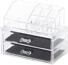 Carica l'immagine nel visualizzatore di Gallery, Ordinare&amp;Co Cosmetic Organizer Blocco 2 Cassetti Trasparente