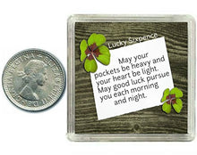Carica l'immagine nel visualizzatore di Gallery, Oaktree Gifts - Portafortuna 6 pence in argento. Include scatola da regalo,... - Ilgrandebazar