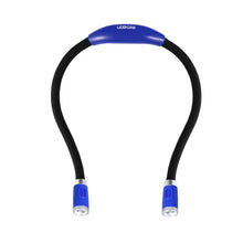 Carica l'immagine nel visualizzatore di Gallery, LEDGLE LED Luce del Libro, Mani libere, Braccio Flessibile, 4 6500-7000K, Blu - Ilgrandebazar