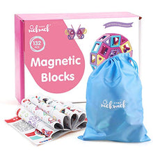Carica l'immagine nel visualizzatore di Gallery, nicknack Magnetico Costruzione Blocchi Bambini 132 Pezzi Giocattoli...