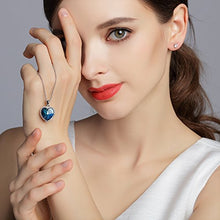 Carica l'immagine nel visualizzatore di Gallery, VEECANS Collana Donna “Cuore dell'Oceano” con Pendente Cuore Realizzata con...