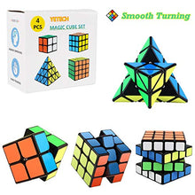 Carica l'immagine nel visualizzatore di Gallery, Yetech 4PCS Speed Magico Cubo Set - Smooth Magic Puzzle Cube 2x2x2 3x3x3...