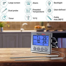 Carica l'immagine nel visualizzatore di Gallery, ThermoPro TP17 Termometro Cucina Digitale a Doppia Sonda con Modalità Timer... - Ilgrandebazar