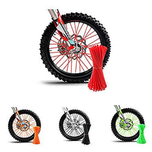 Carica l'immagine nel visualizzatore di Gallery, ZARRS Copriraggi,72 Pack Cannucce Copri Raggi Spoke Skins per Moto Dirt Red - Ilgrandebazar