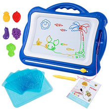 Carica l'immagine nel visualizzatore di Gallery, SGILE Grande Lavagna Magnetica per Bambini, Lavagnetta Magica Portatile Blu - Ilgrandebazar