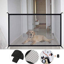 Carica l'immagine nel visualizzatore di Gallery, NiLeFo Magic Gate – Portatile Pieghevole Dog barriera di Sicurezza, nero - Ilgrandebazar