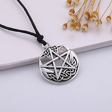 Carica l'immagine nel visualizzatore di Gallery, cooltime Vintage Pentacolo ebraico Talismano Silver-rope Chain - Ilgrandebazar