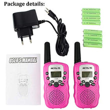 Carica l'immagine nel visualizzatore di Gallery, Retevis RT388 Walkie Talkie Bambini Ricaricabili 8 Canali PMR446 Rosa