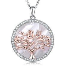 Carica l'immagine nel visualizzatore di Gallery, MEGA CREATIVE JEWELRY Collana da Donna Albero Della Vita Oro Rosa Madreperla - Ilgrandebazar