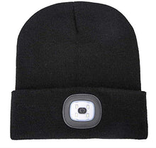 Carica l'immagine nel visualizzatore di Gallery, COTOP Cappello Uomo Illuminato Berretto 4 LED, con Luce LED Nero