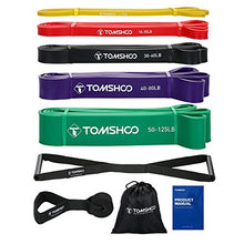Carica l'immagine nel visualizzatore di Gallery, TOMSHOO Bande Elastiche di Resistenza Pull Up Loop Bands con completo da uomo