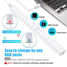 Carica l'immagine nel visualizzatore di Gallery, Luce Armadio 40 LED, 4 Modalità, USB Ricaricabile, Wireless Notturna... - Ilgrandebazar