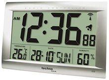 Carica l'immagine nel visualizzatore di Gallery, Technoline WS 8009 Orologio Radio, Argento, 40.7x4.3x27 cm Argento - Ilgrandebazar