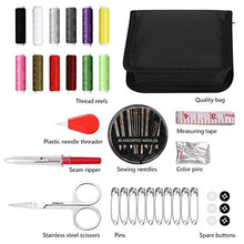 Carica l'immagine nel visualizzatore di Gallery, JUNING Kit da cucito 73PCS Accessori cucito, 12 rocchetti di filo - Kit...