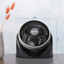 Carica l'immagine nel visualizzatore di Gallery, VOXON Ventilatore da Tavolo, a Parete Turbo con Due 11, Nero